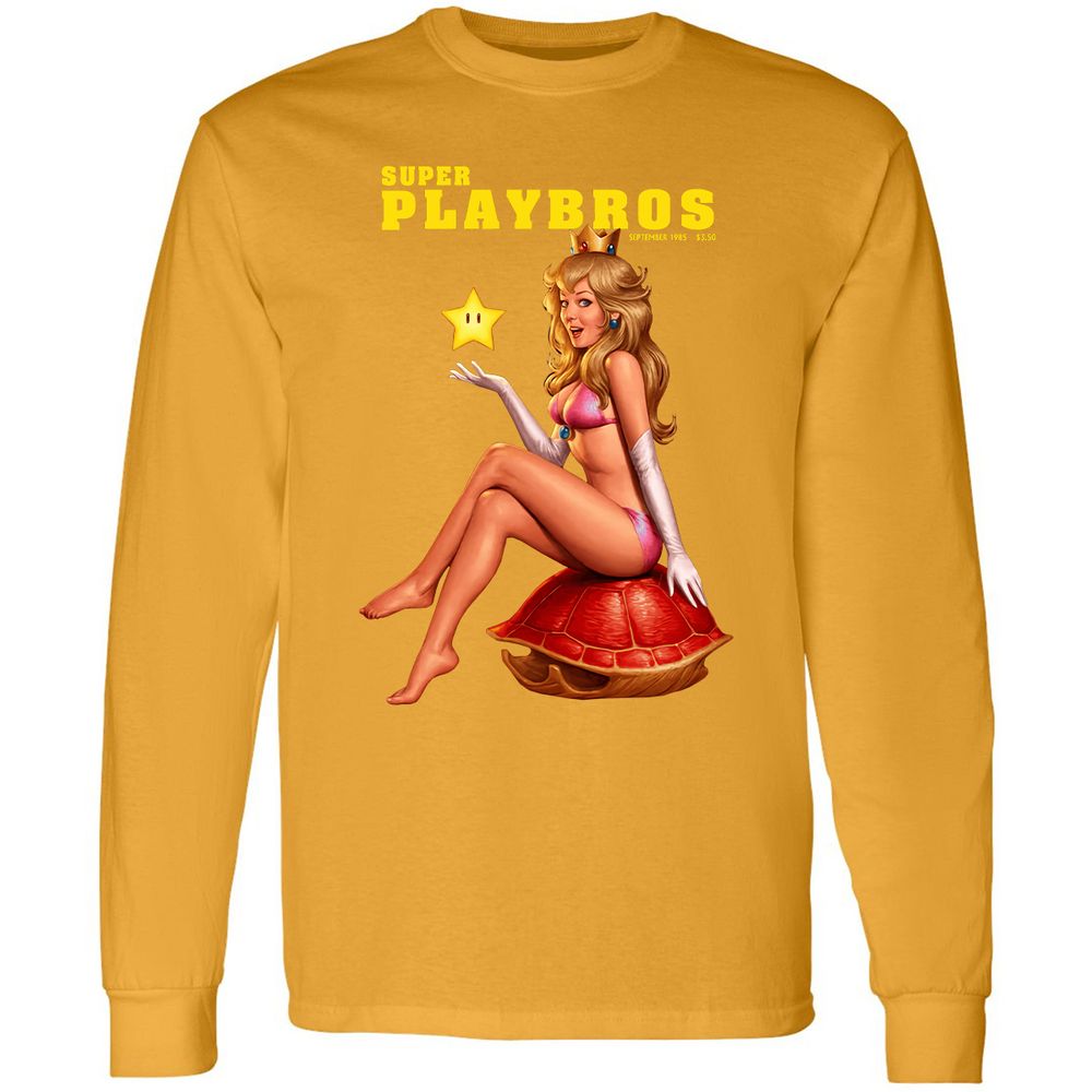 Long Sleeve T-Shirt - SSVYHSPG - Gold - 9