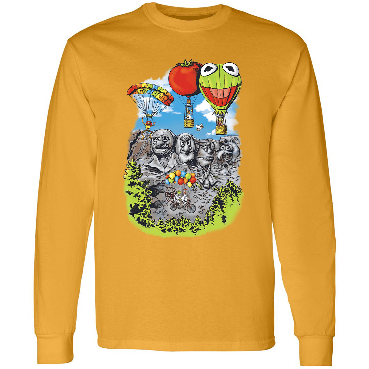 Long Sleeve T-Shirt - GSHVZWWU - Gold - 9