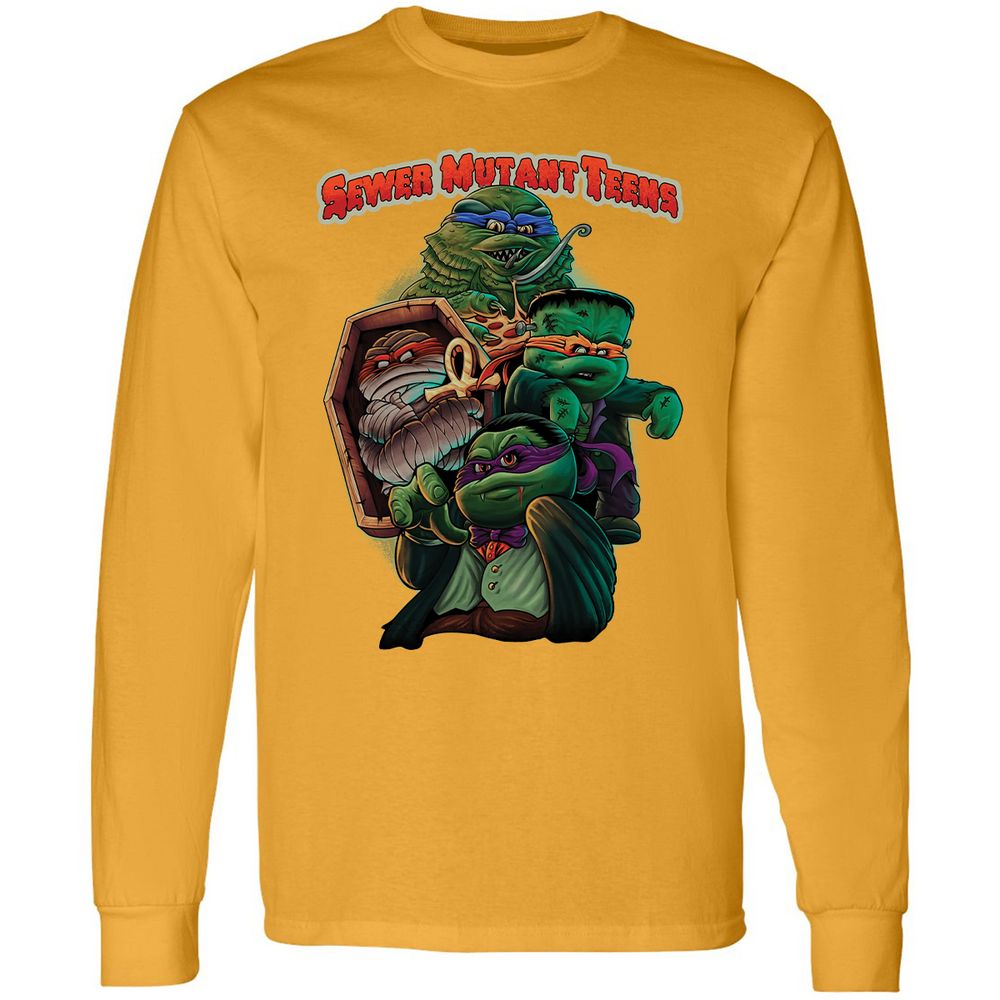 Long Sleeve T-Shirt - VQNUCBD5 - Gold - 9