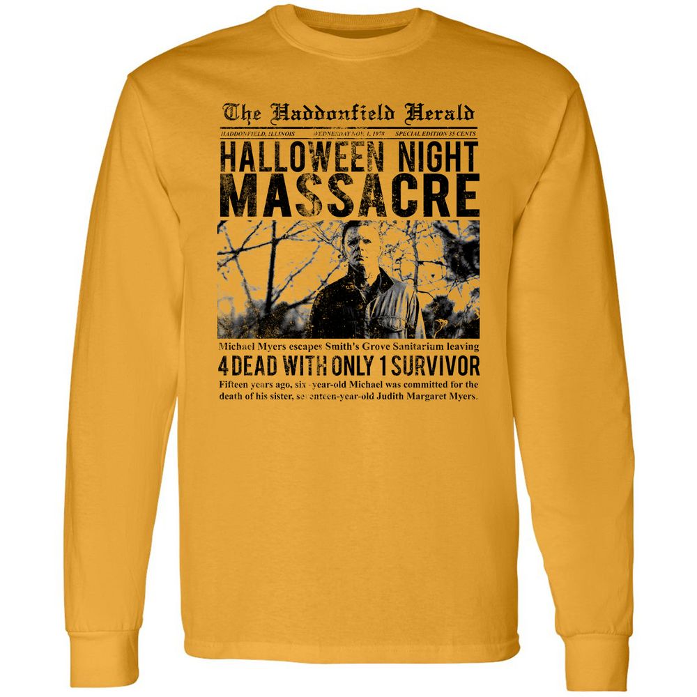 Long Sleeve T-Shirt - RJWQPLDL - Gold - 9