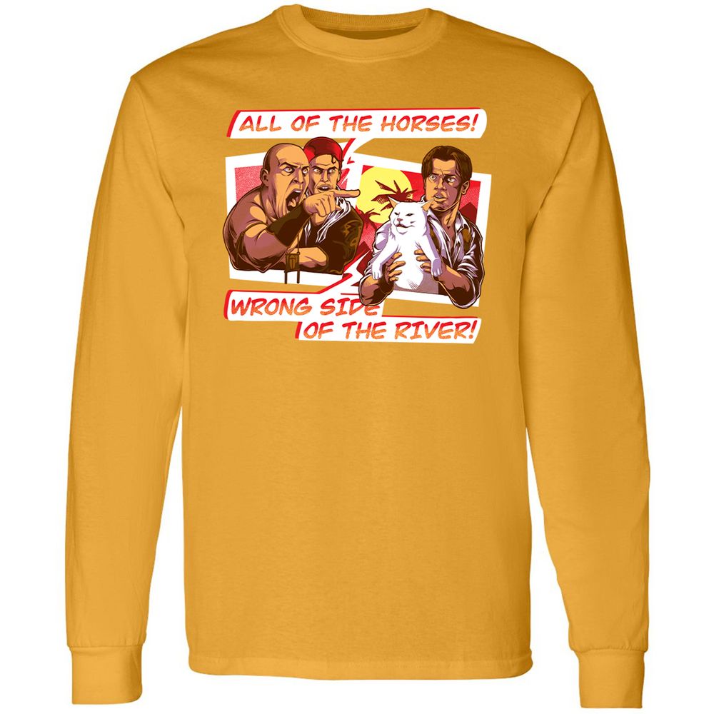 Long Sleeve T-Shirt - MJQQPEFD - Gold - 9