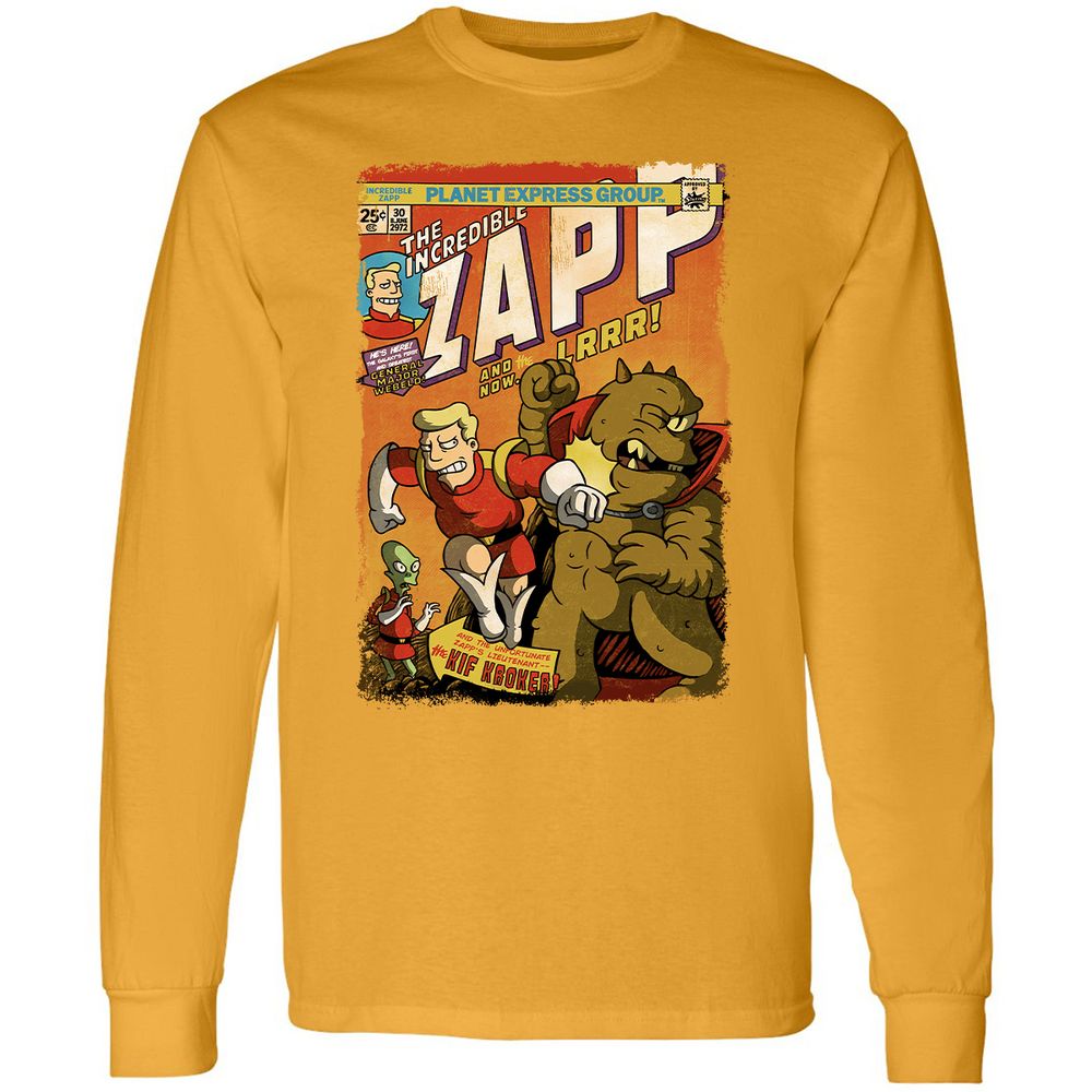 Long Sleeve T-Shirt - YUZULA7R - Gold - 9