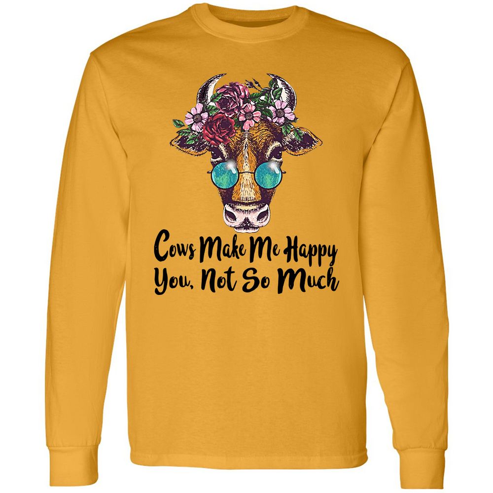 Long Sleeve T-Shirt - H96NU3QW - Gold - 9