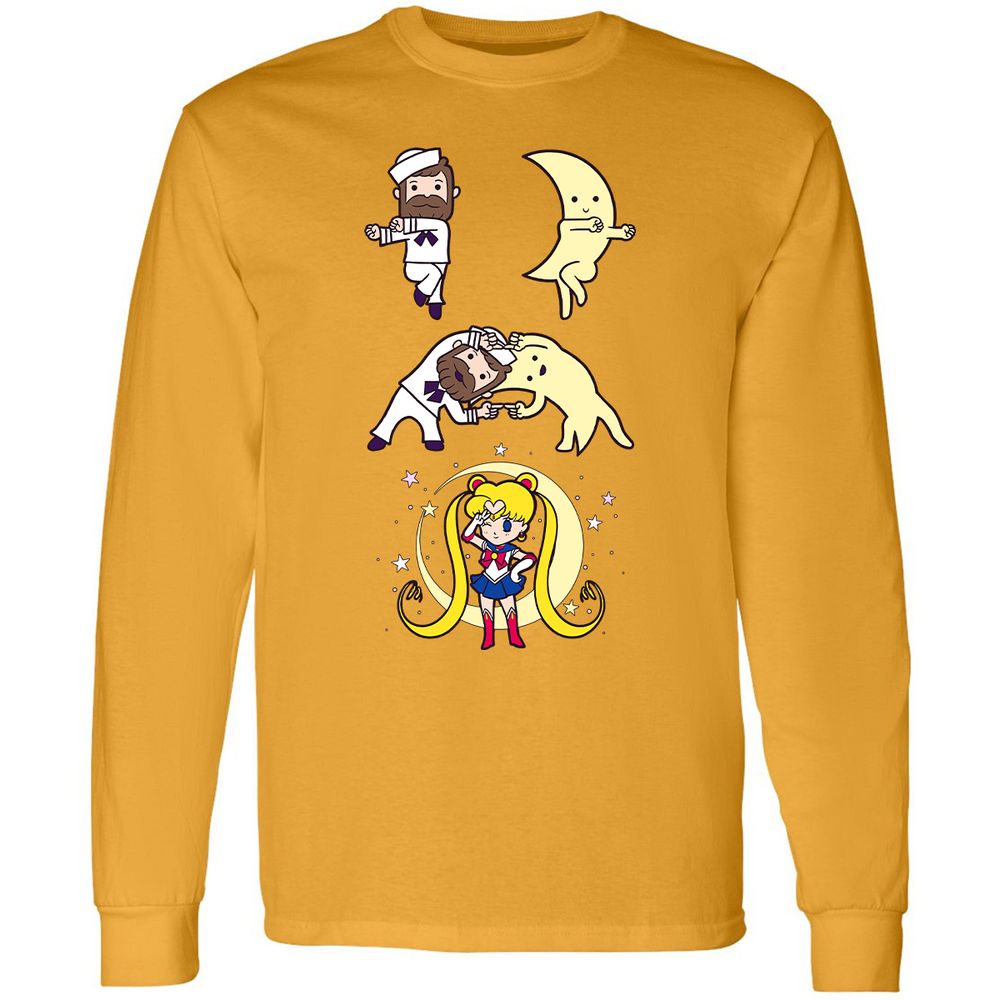 Long Sleeve T-Shirt - U9ZEAKL9 - Gold - 9