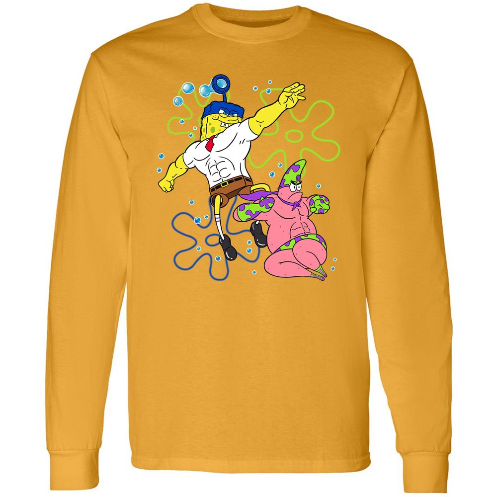 Long Sleeve T-Shirt - FC7BVJ1Q - Gold - 9