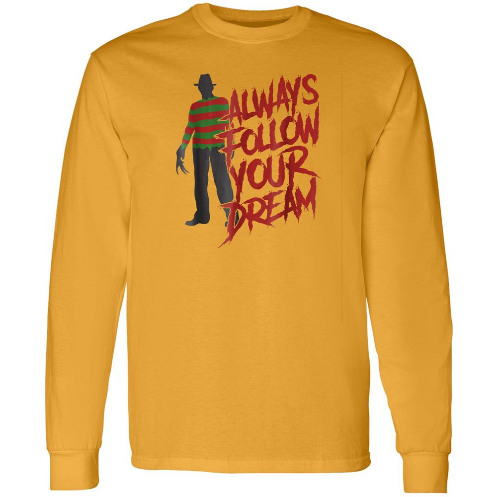 Long Sleeve T-Shirt - Q7H5ZH3Z - Gold - 9