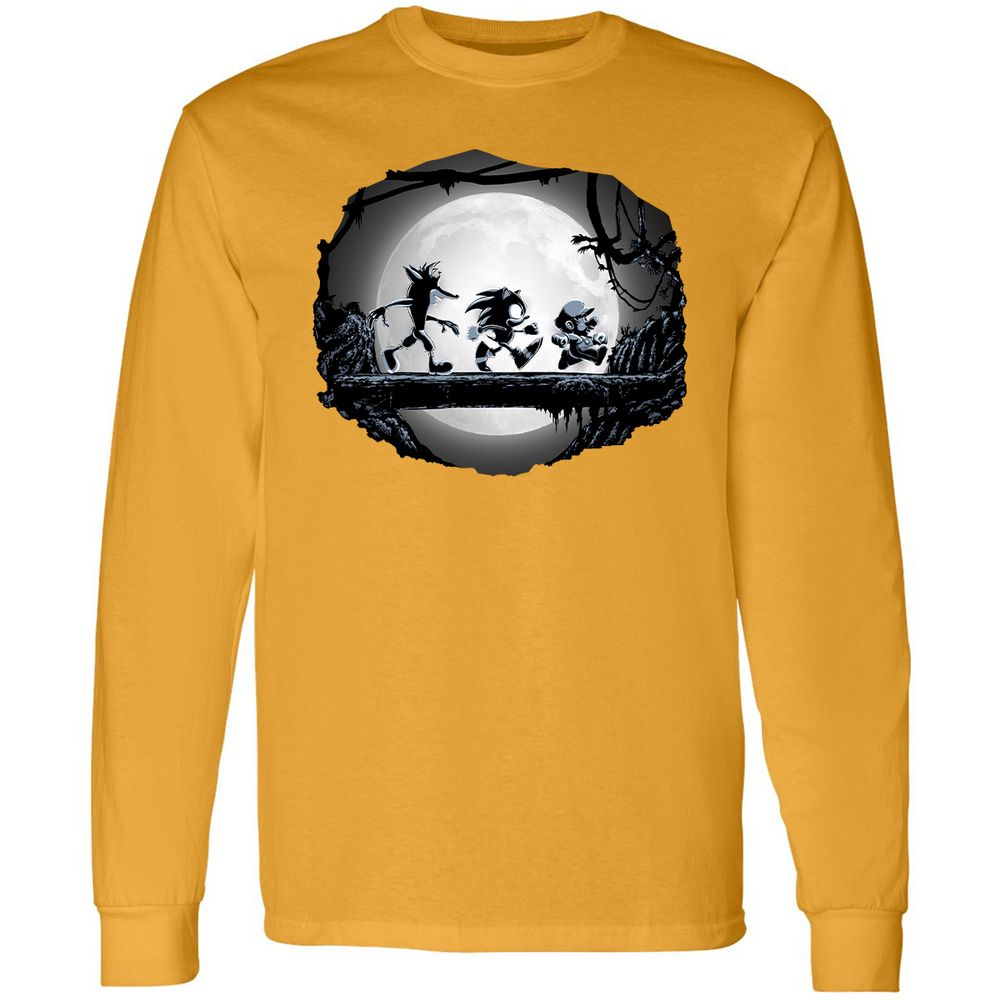 Long Sleeve T-Shirt - VYC94Z8R - Gold - 9