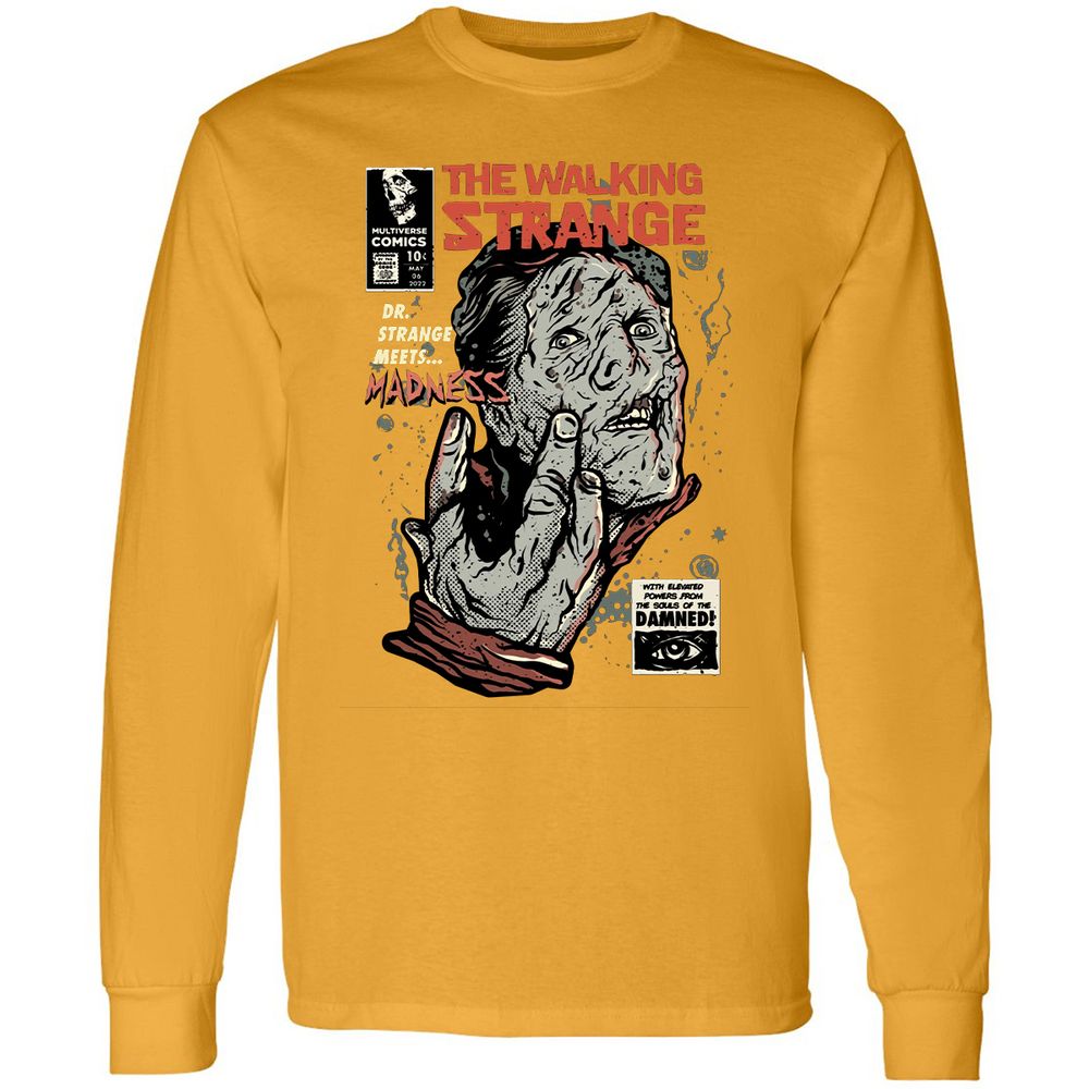 Long Sleeve T-Shirt - YEWEL1U3 - Gold - 9