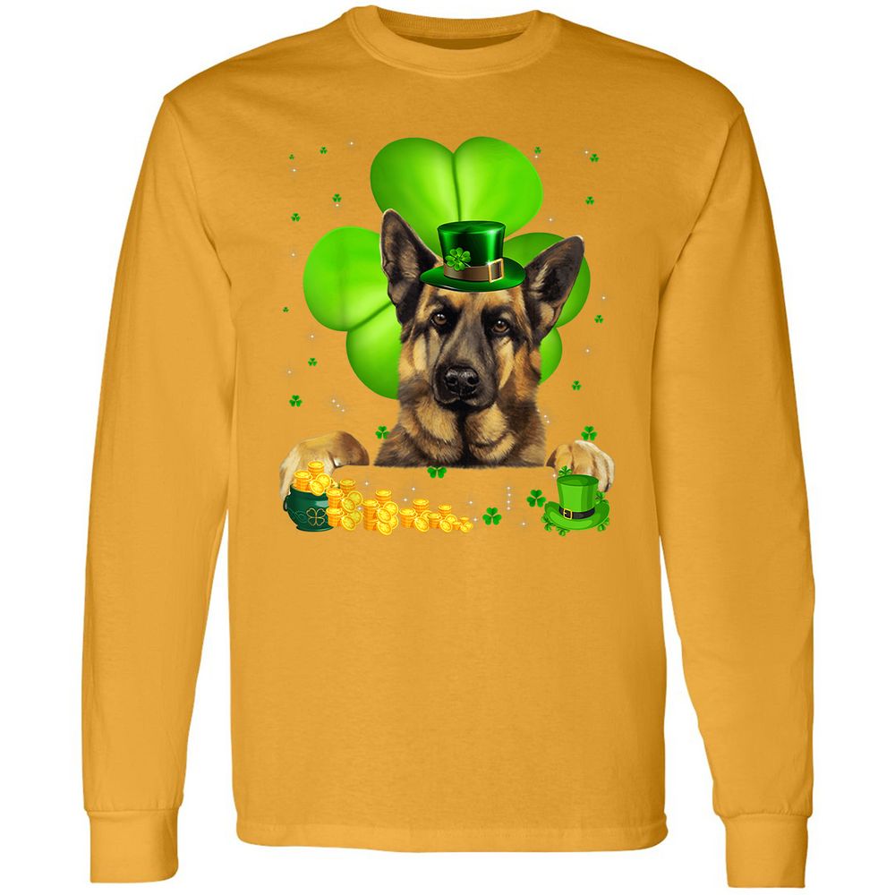 Long Sleeve T-Shirt - RHQJ6RVG - Gold - 9