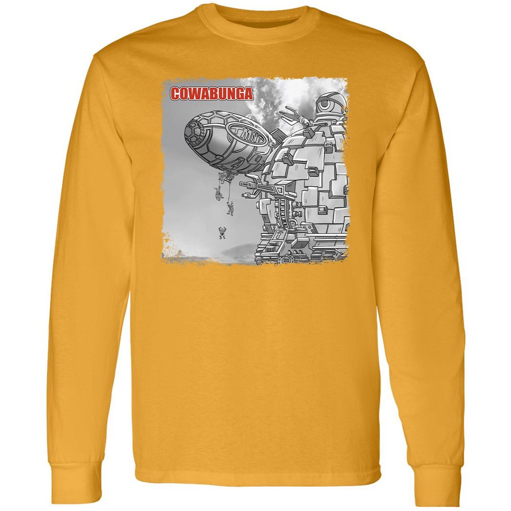 Long Sleeve T-Shirt - Q3CP6Y9S - Gold - 9