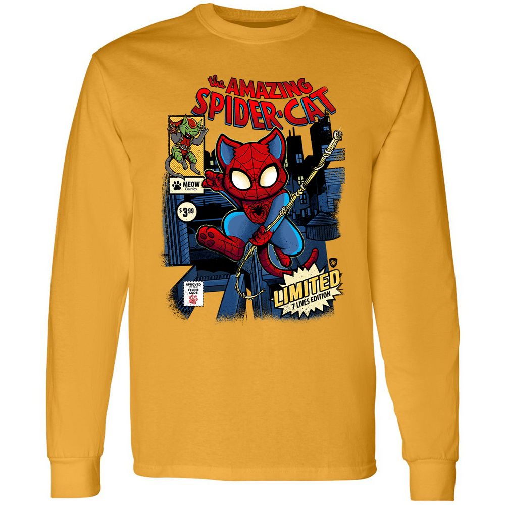 Long Sleeve T-Shirt - YYQ8ZT52 - Gold - 9