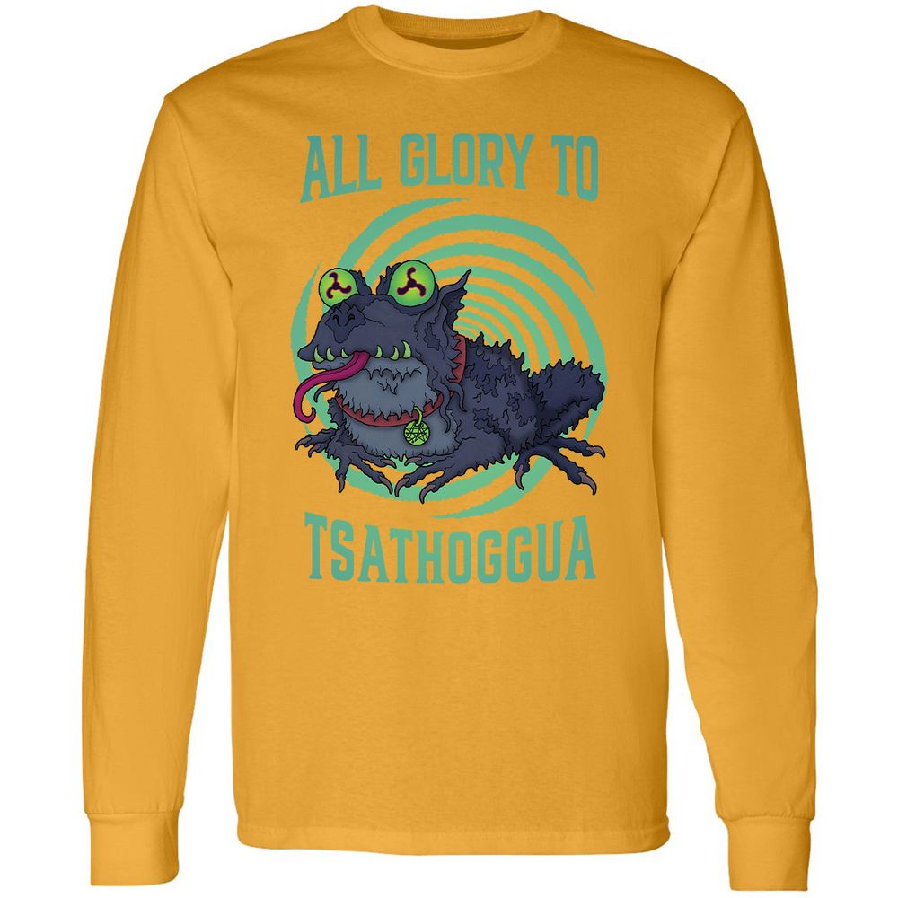 Long Sleeve T-Shirt - QCMKMJSY - Gold - 9