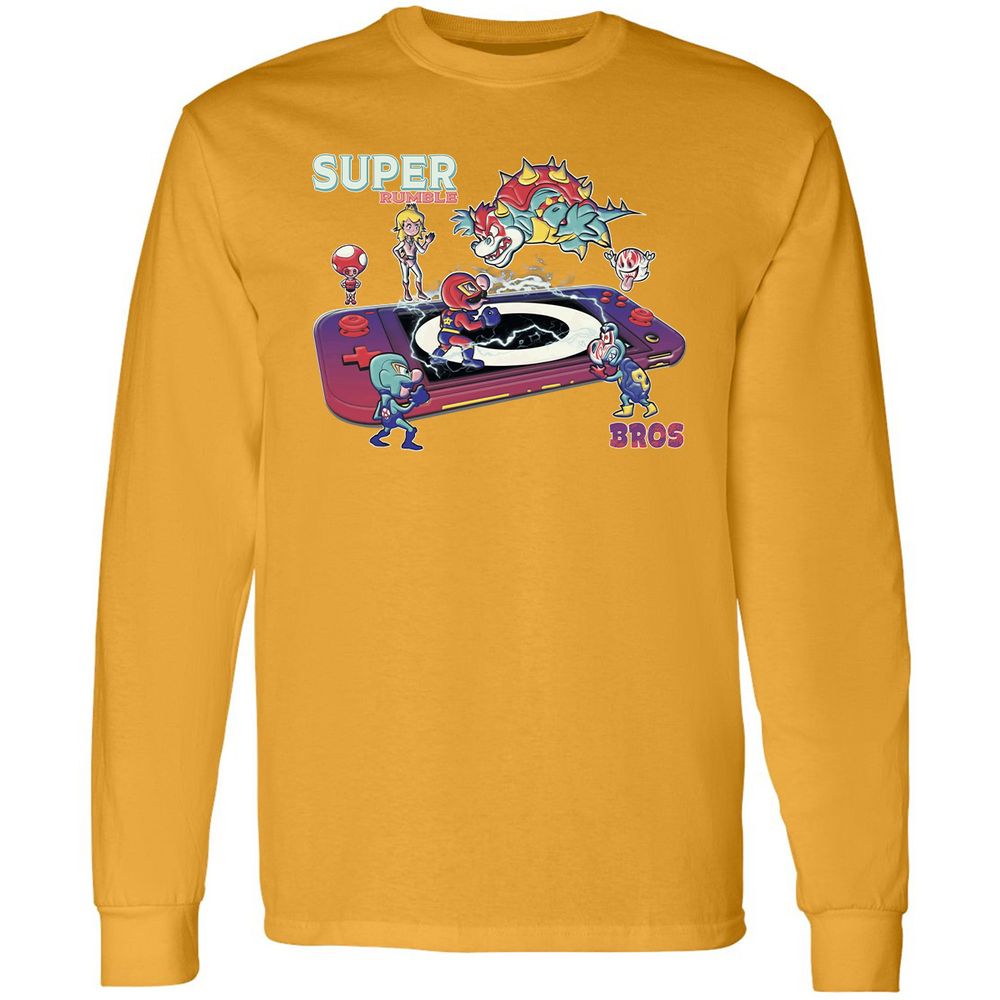 Long Sleeve T-Shirt - R5VEBKKZ - Gold - 9