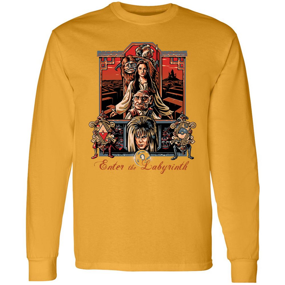 Long Sleeve T-Shirt - C39JMCHK - Gold - 9