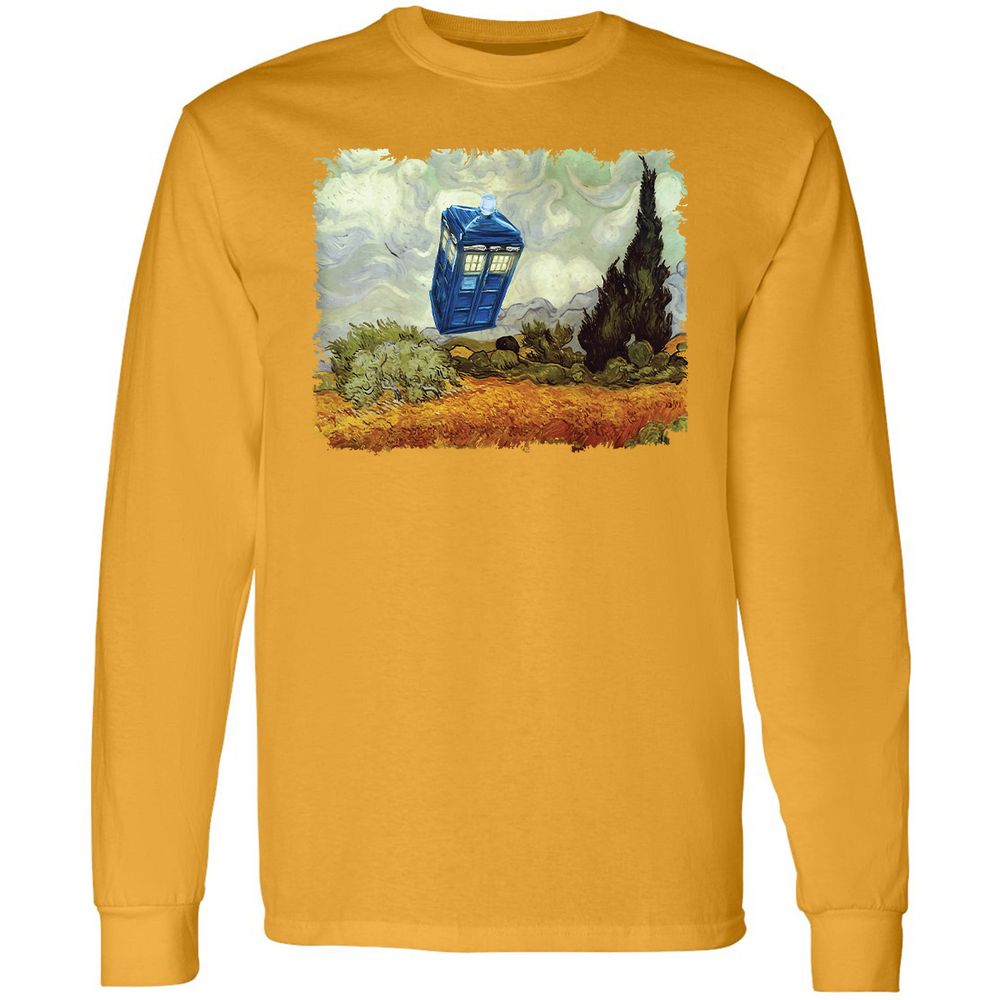 Long Sleeve T-Shirt - 7TY81HWU - Gold - 9