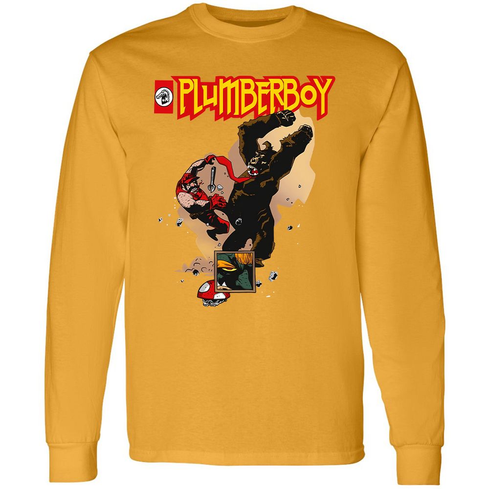 Long Sleeve T-Shirt - N5EYB9Z1 - Gold - 9