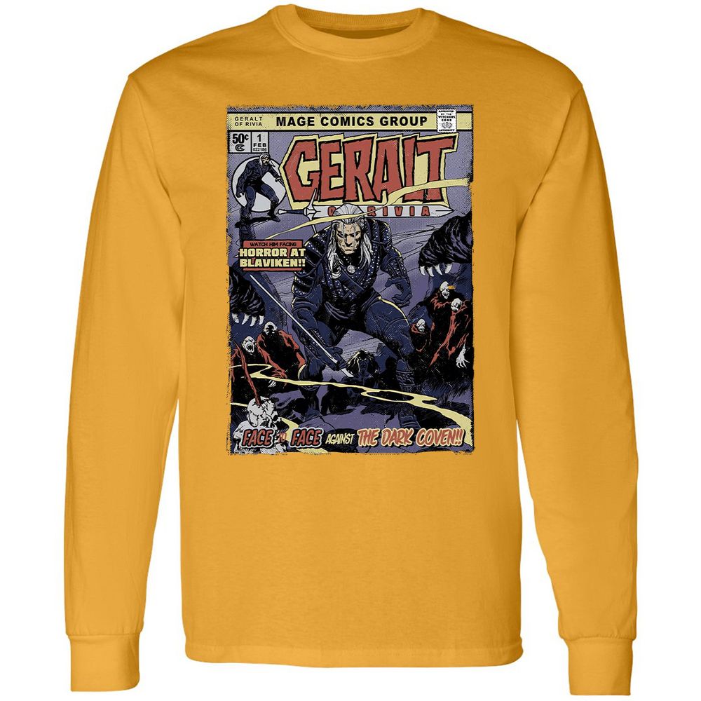 Long Sleeve T-Shirt - EQYL2B4H - Gold - 9
