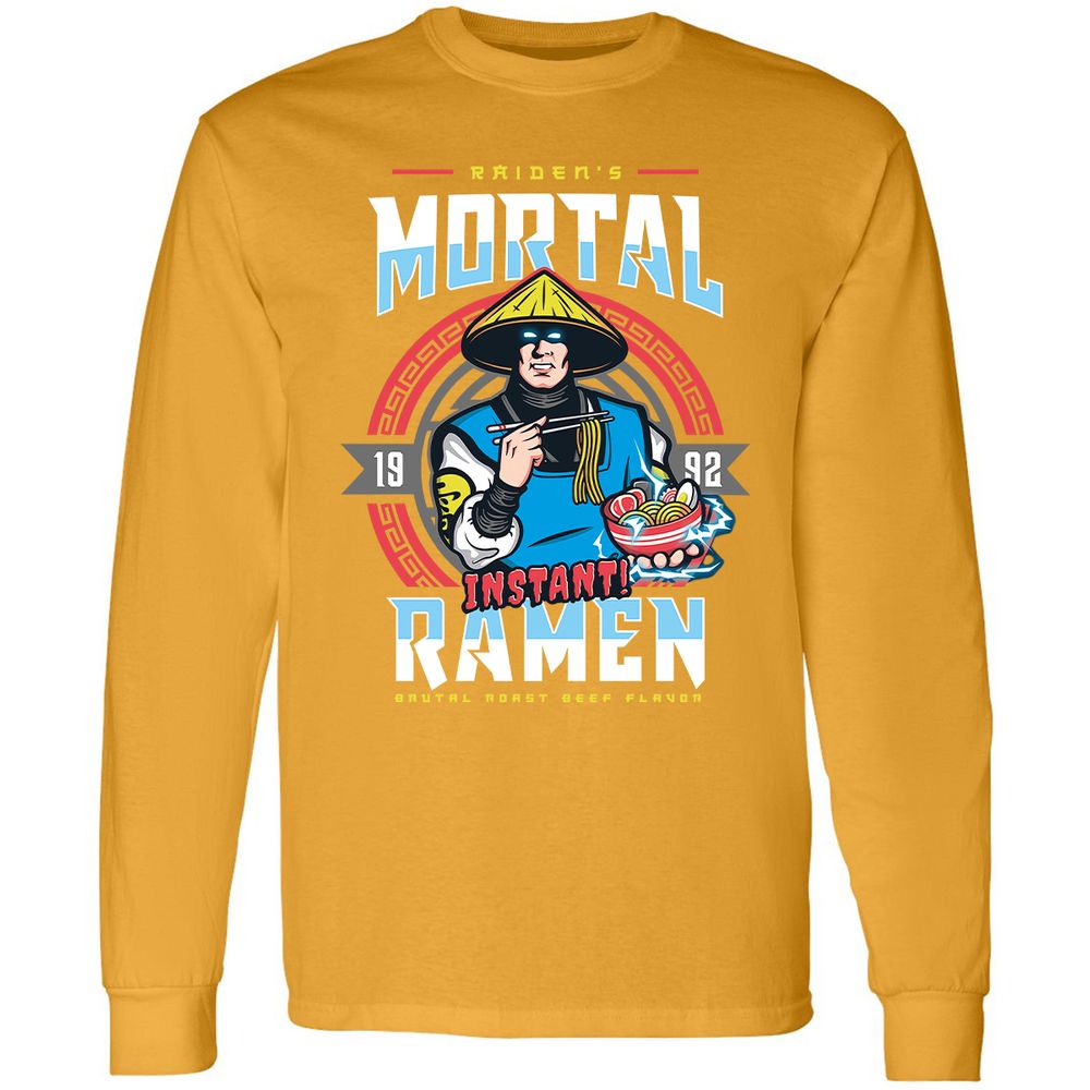 Long Sleeve T-Shirt - QPQF5W2G - Gold - 9