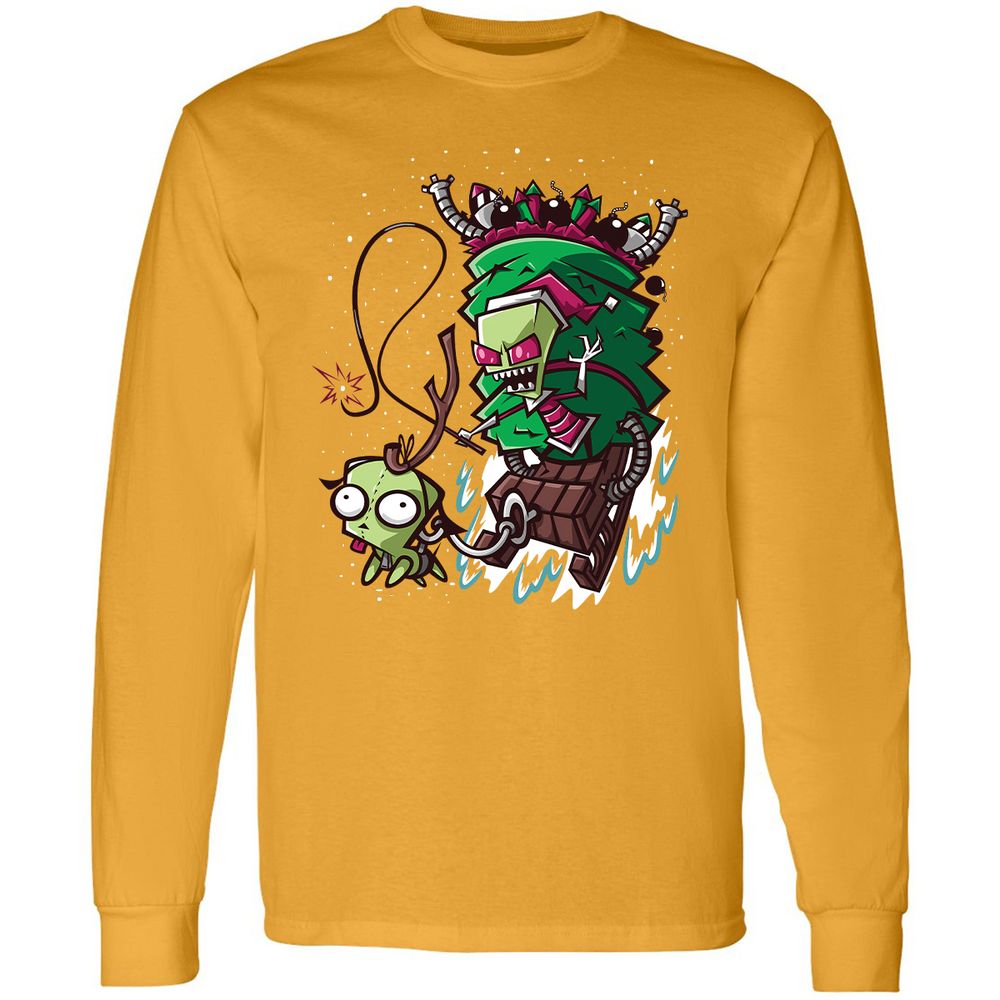 Long Sleeve T-Shirt - JGQNM2DD - Gold - 9