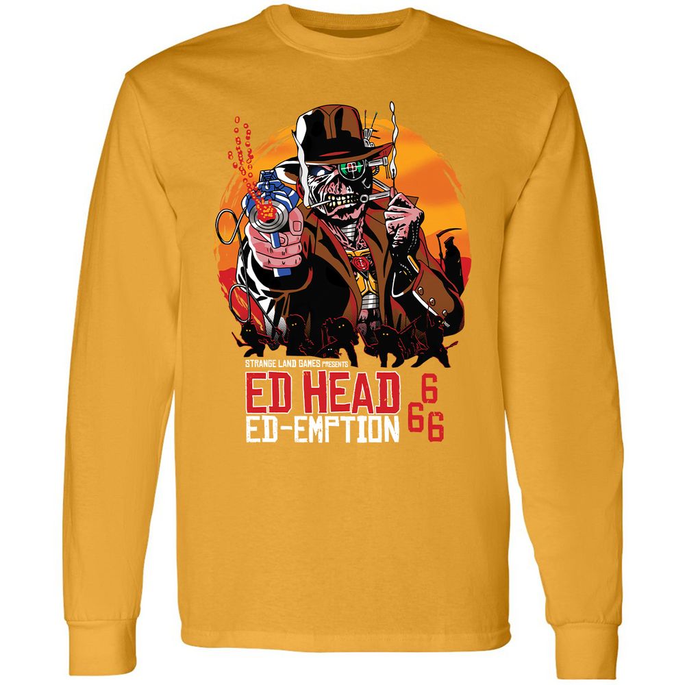Long Sleeve T-Shirt - 3K6YAQ3M - Gold - 9