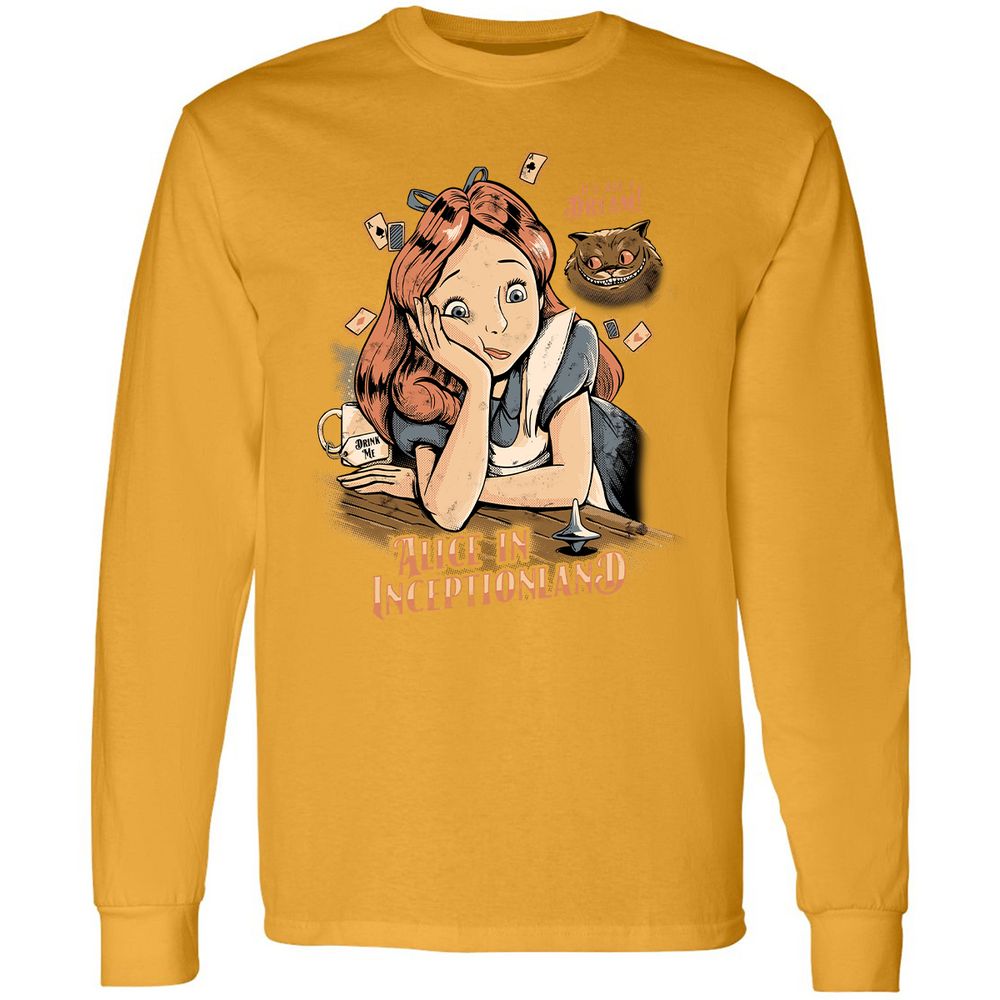 Long Sleeve T-Shirt - QA79C7K2 - Gold - 9