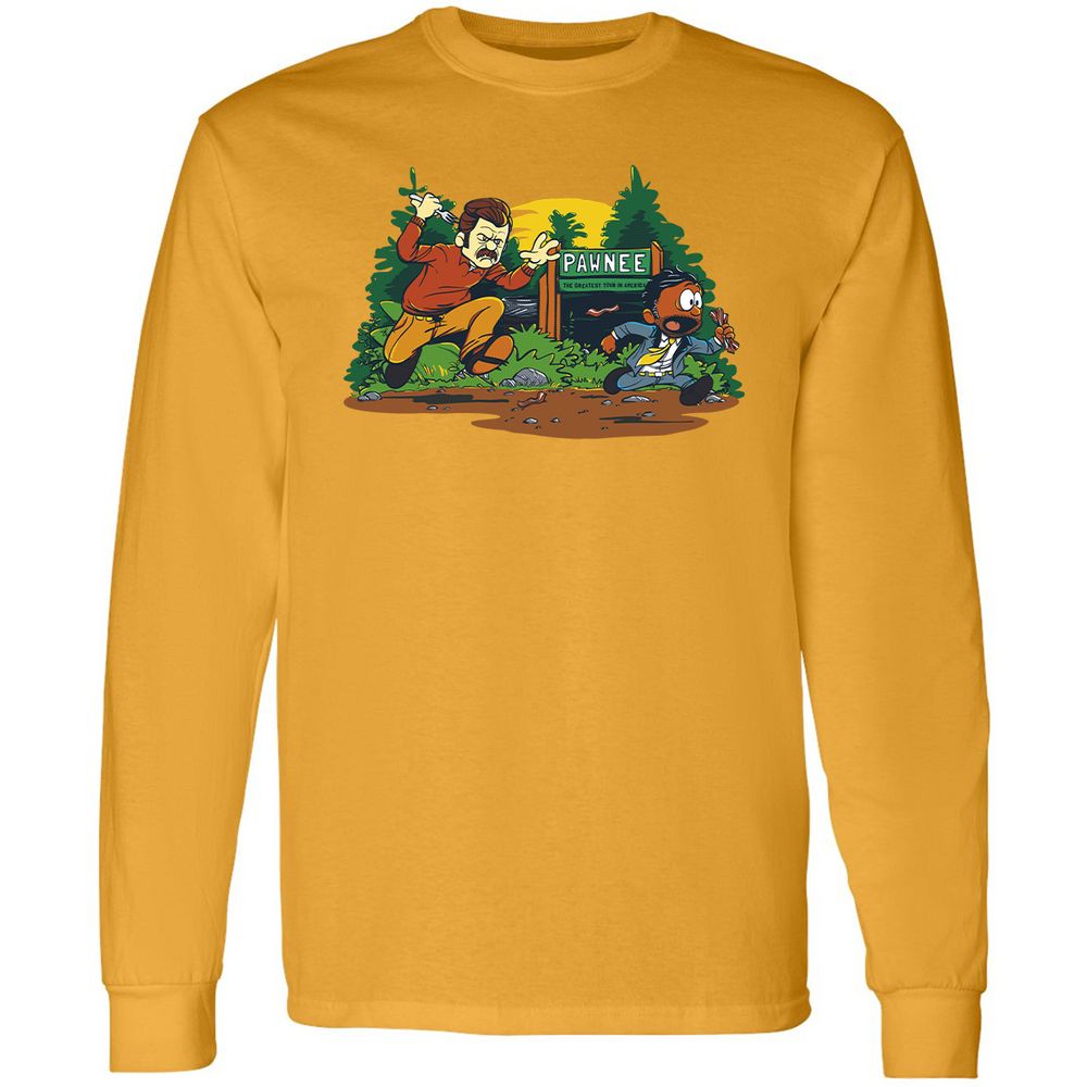 Long Sleeve T-Shirt - KHVZZC1U - Gold - 9