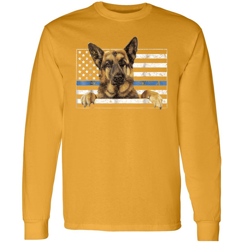 Long Sleeve T-Shirt - 7QEP6SCA - Gold - 9