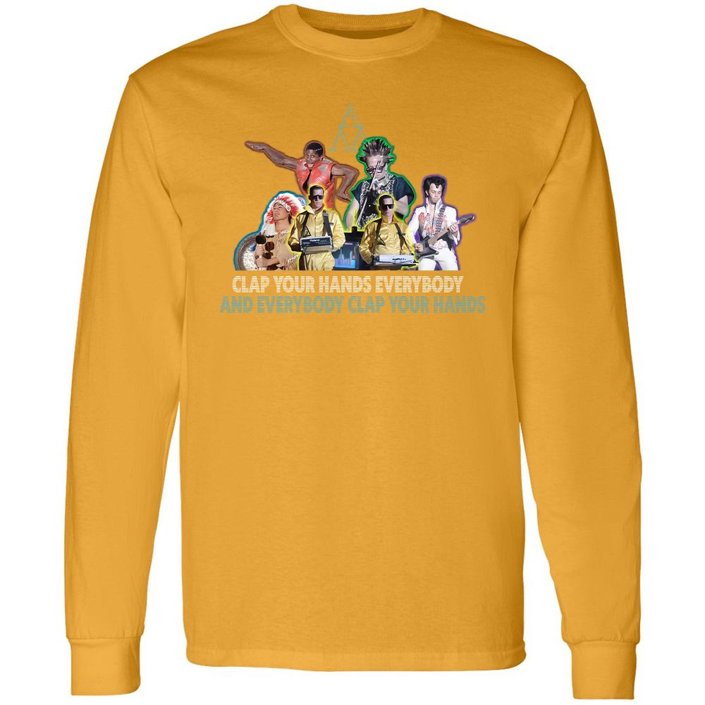 Long Sleeve T-Shirt - GZVCZ2K9 - Gold - 9