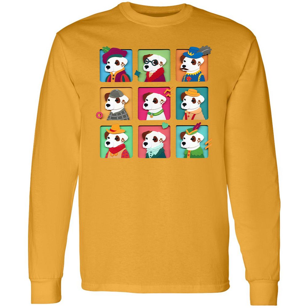 Long Sleeve T-Shirt - AFG8L641 - Gold - 9