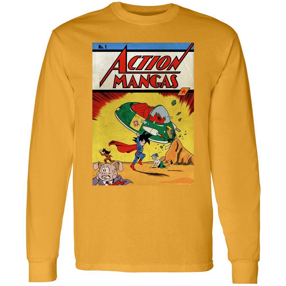 Long Sleeve T-Shirt - 6WM9RLBL - Gold - 9