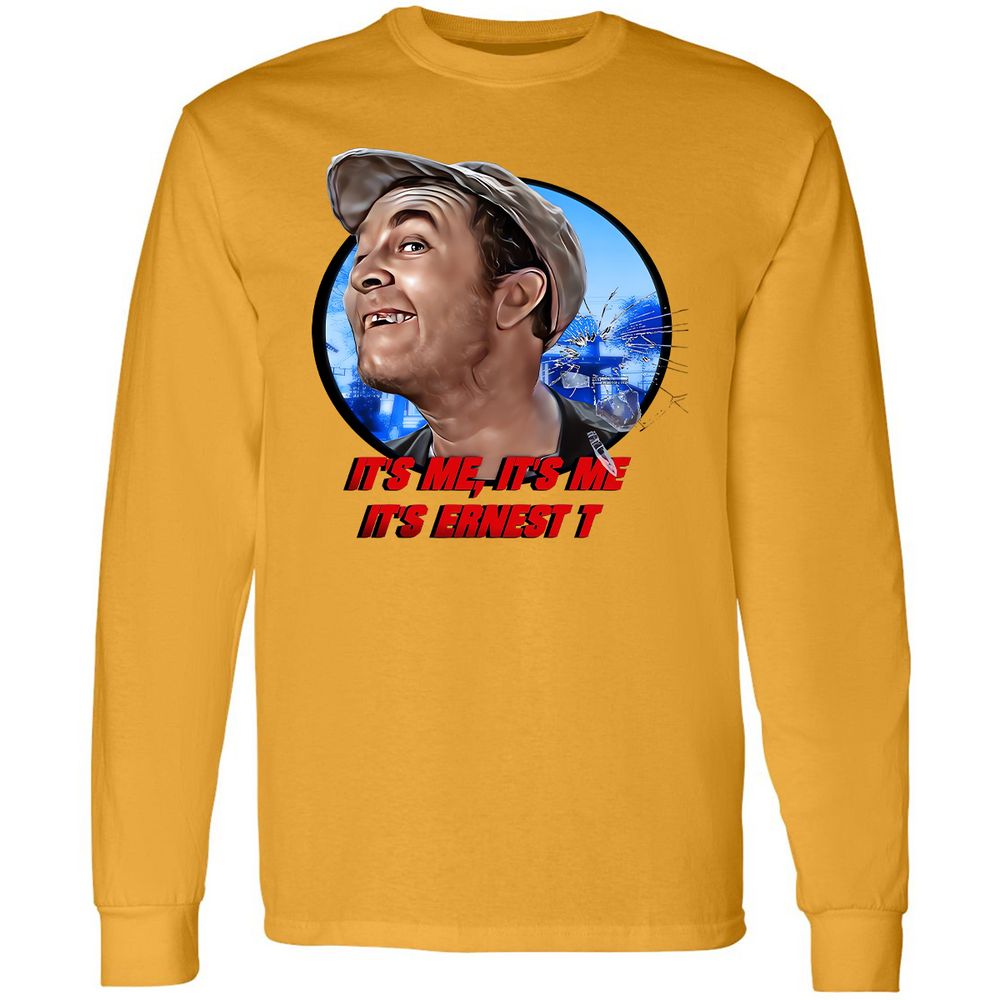 Long Sleeve T-Shirt - B1W3JKT5 - Gold - 9