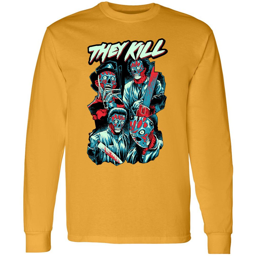 Long Sleeve T-Shirt - MX3AYYUW - Gold - 9