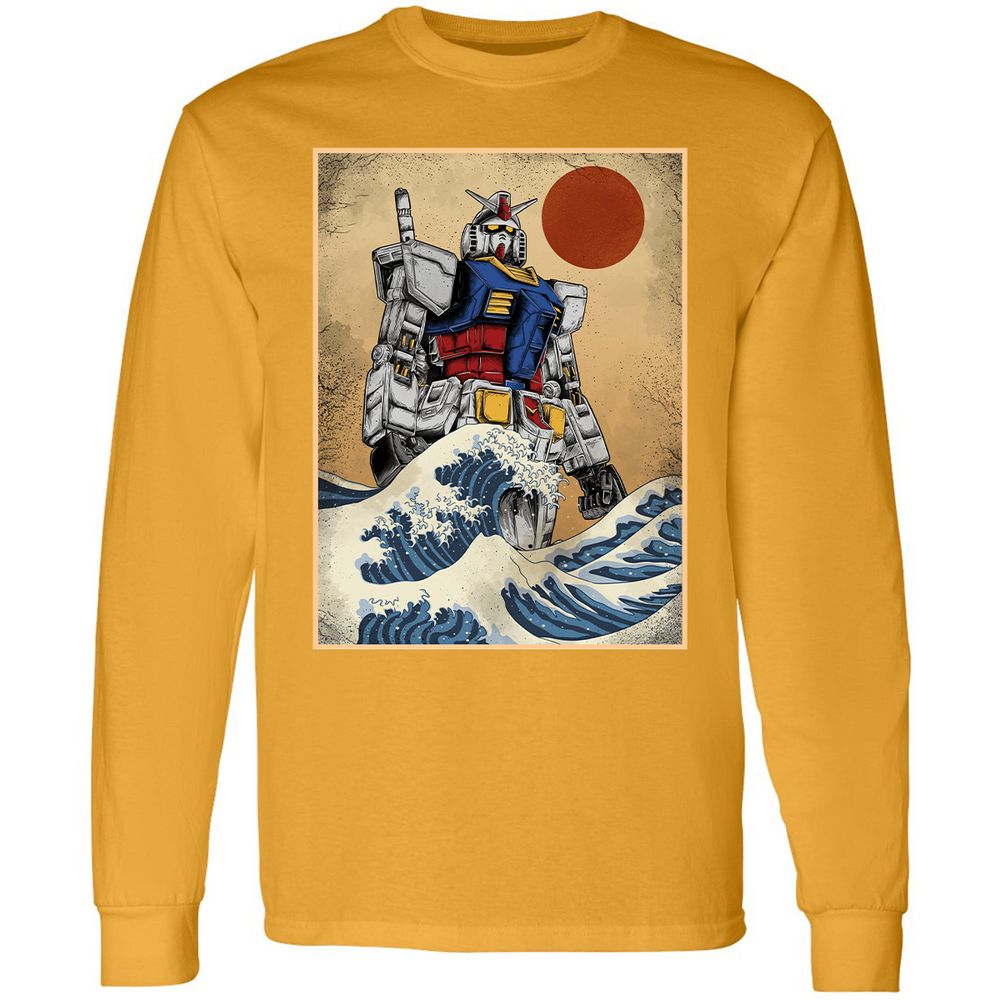 Long Sleeve T-Shirt - J8VQAEL5 - Gold - 9