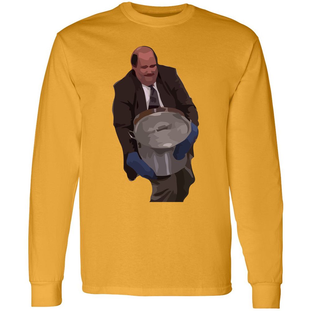 Long Sleeve T-Shirt - LGC1Z7X9 - Gold - 9