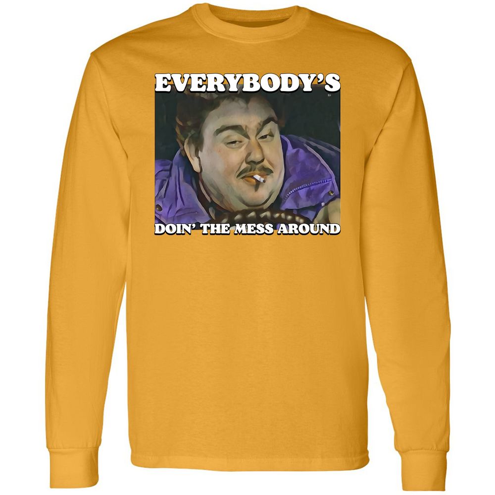 Long Sleeve T-Shirt - Z1BYQZ44 - Gold - 9