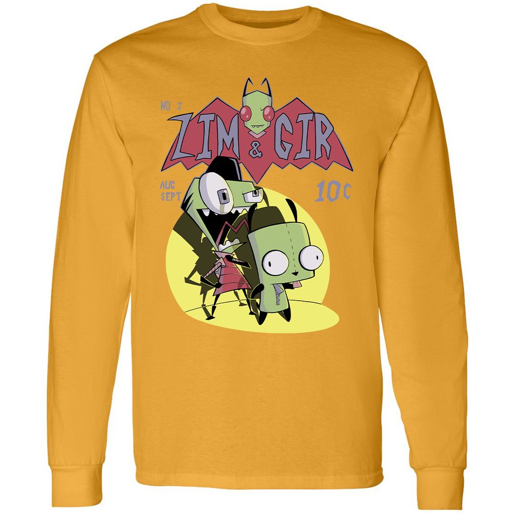 Long Sleeve T-Shirt - QYQDKKL6 - Gold - 9