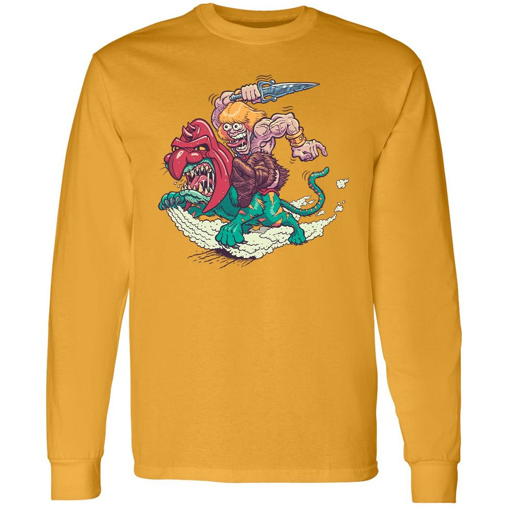 Long Sleeve T-Shirt - YTJ3F57W - Gold - 9