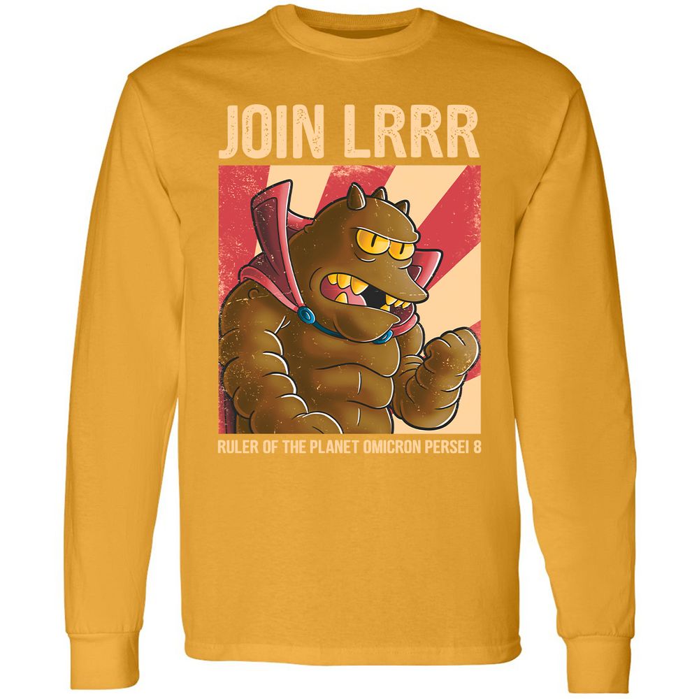 Long Sleeve T-Shirt - F9A7HSAJ - Gold - 9