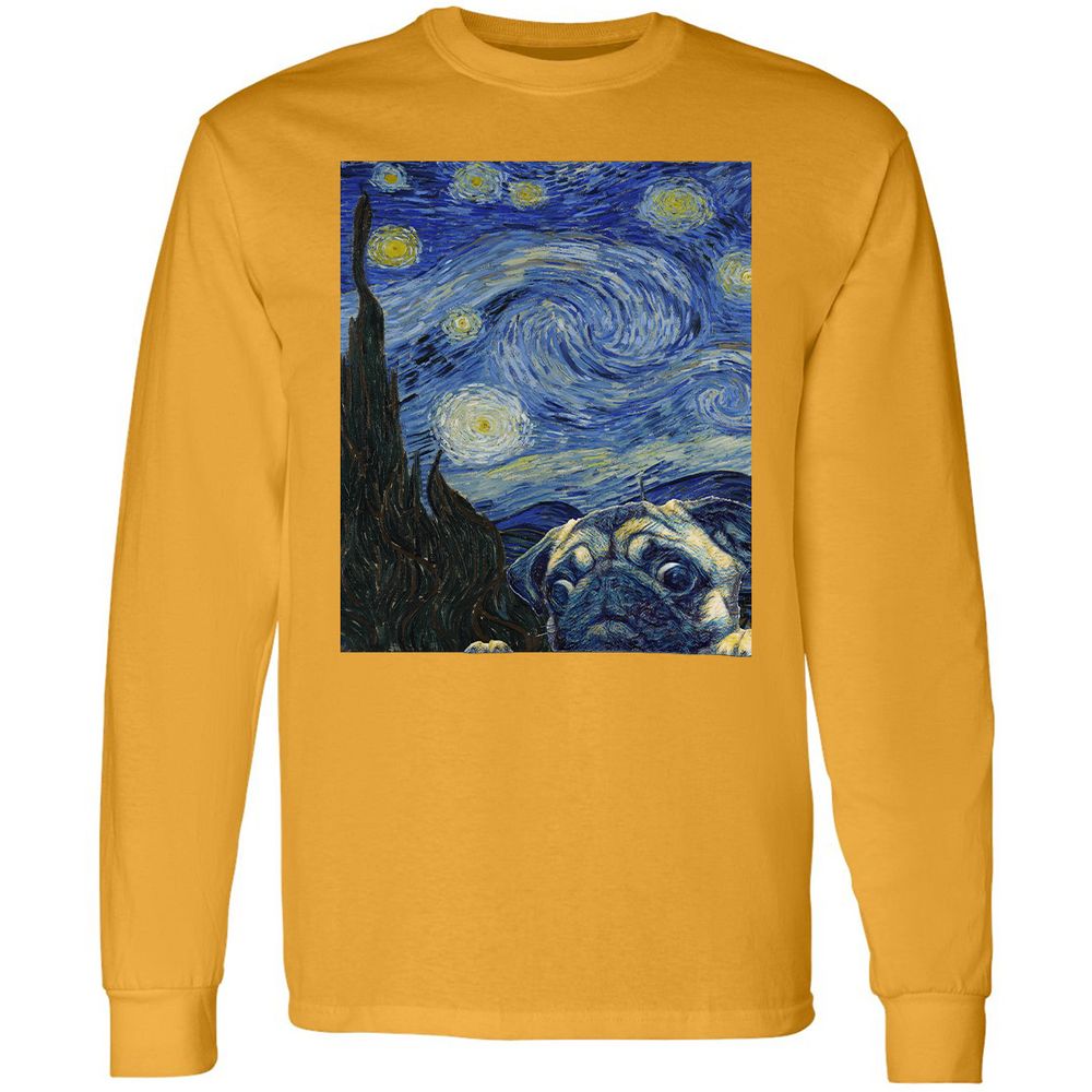 Long Sleeve T-Shirt - TD6ACWZH - Gold - 9