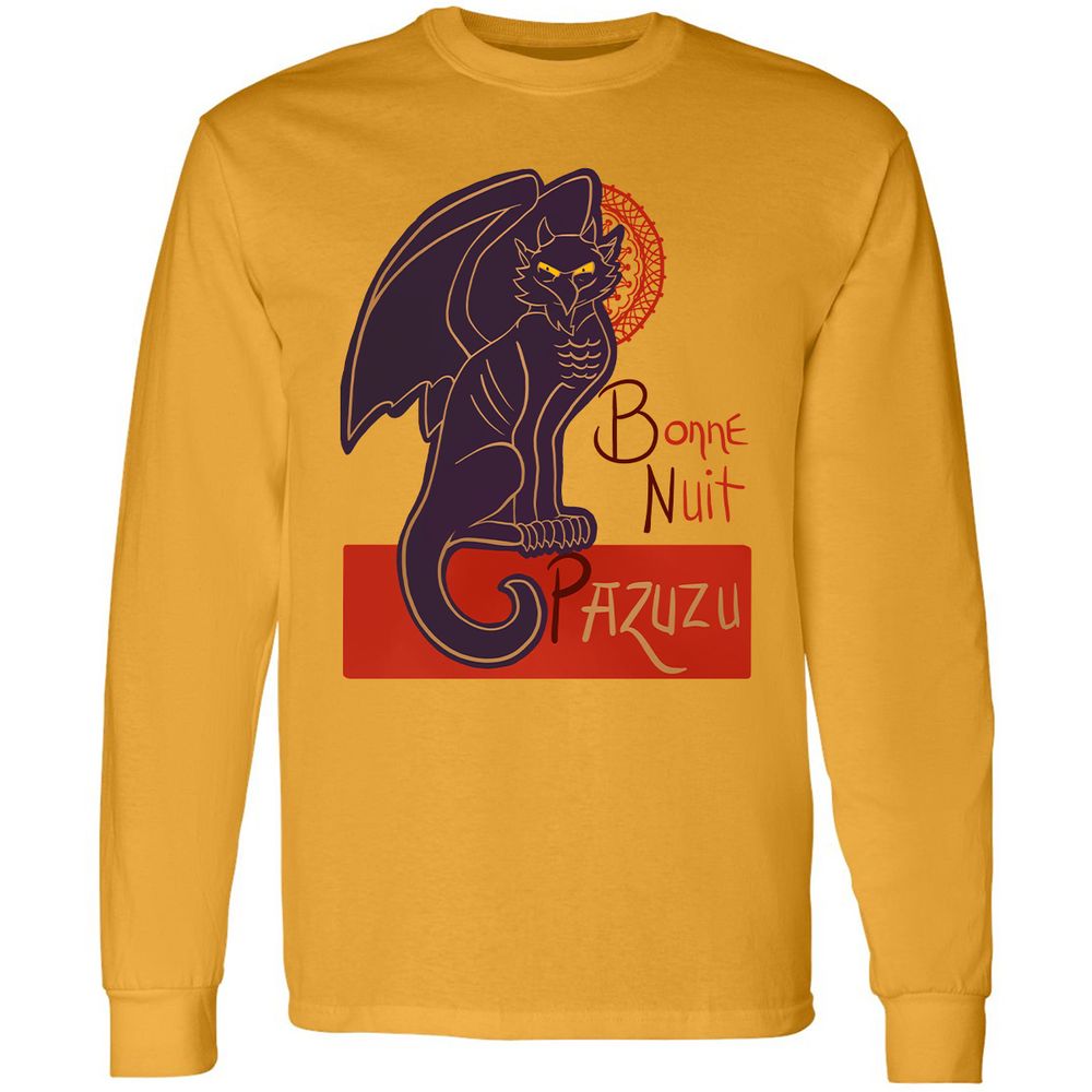 Long Sleeve T-Shirt - ZBBQSZXZ - Gold - 9