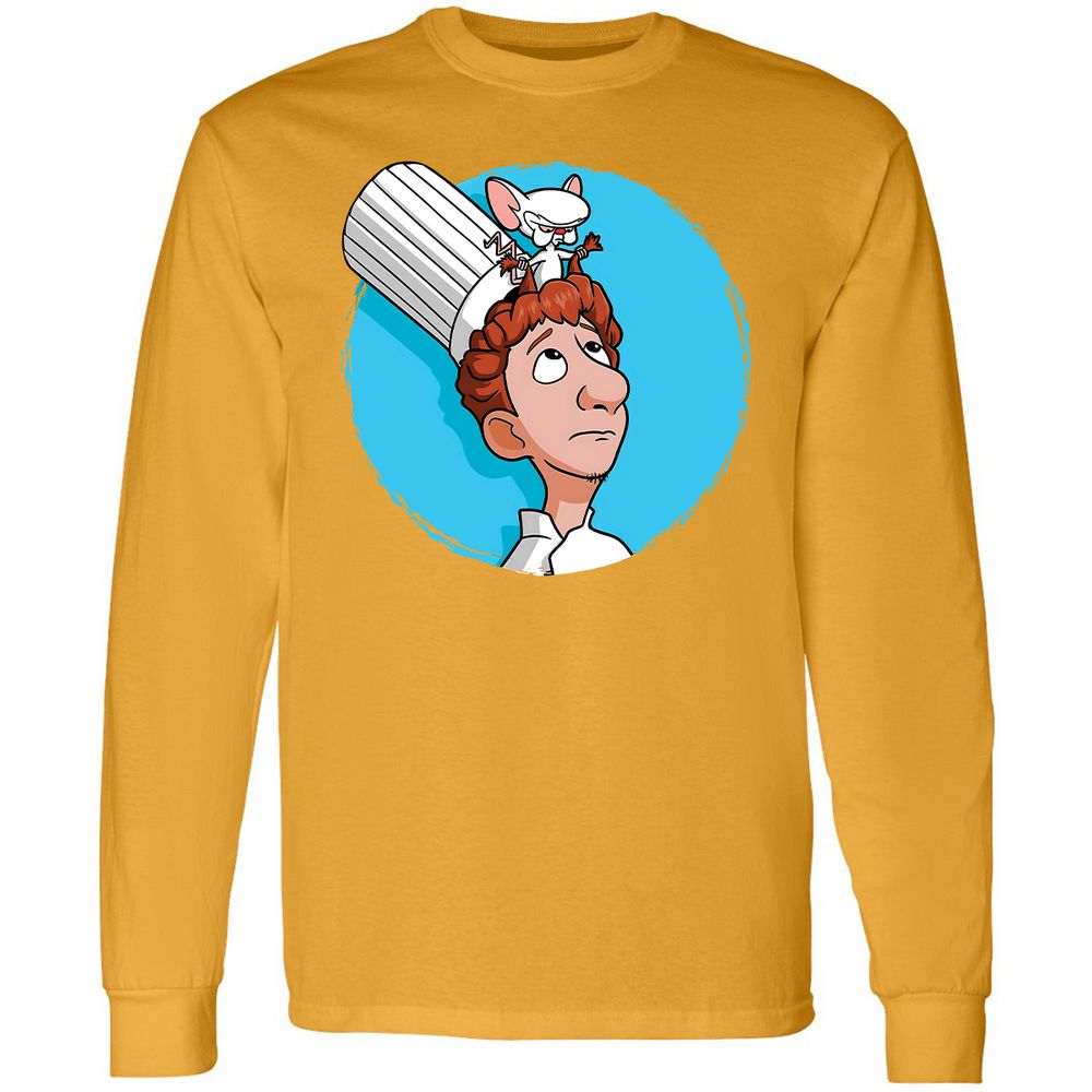 Long Sleeve T-Shirt - 1D4E92VK - Gold - 9