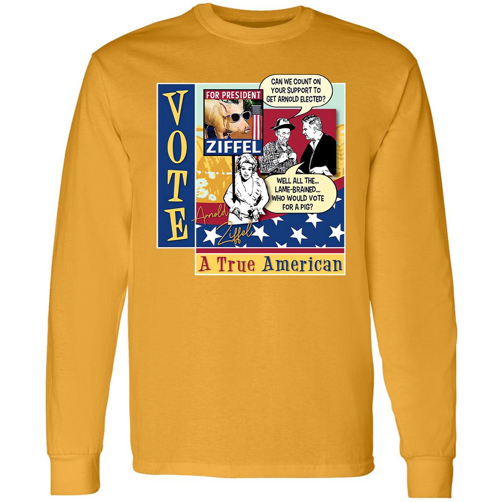 Long Sleeve T-Shirt - R9LD3NWZ - Gold - 9