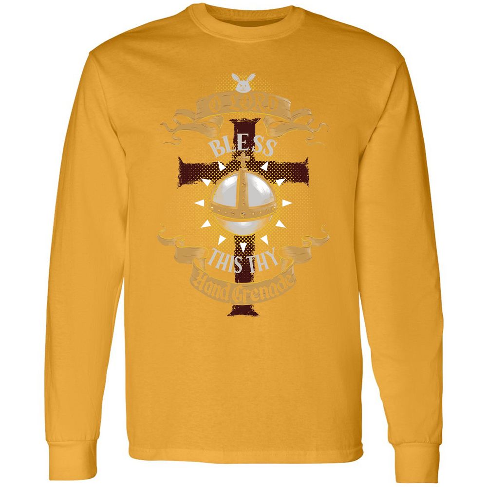 Long Sleeve T-Shirt - BYEQL2B8 - Gold - 9