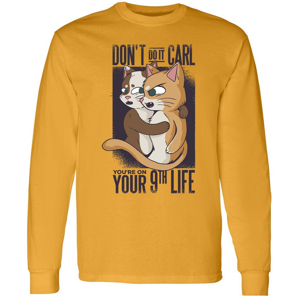 Long Sleeve T-Shirt - 4KFJZN6M - Gold - 9