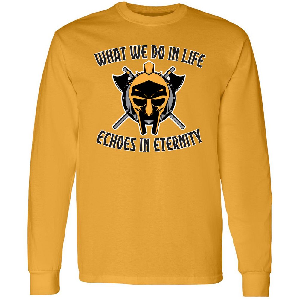 Long Sleeve T-Shirt - GY4HE3U3 - Gold - 9