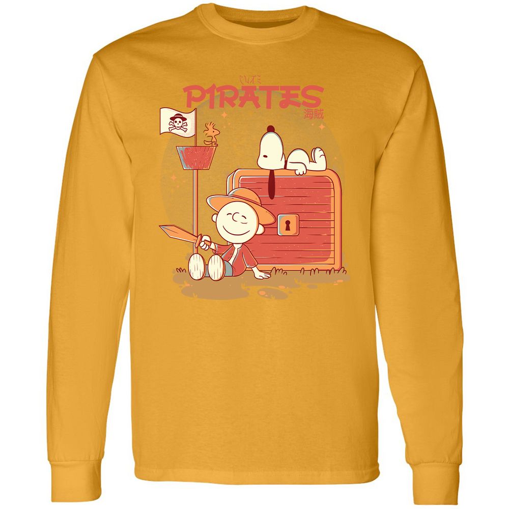 Long Sleeve T-Shirt - RAK7KSPQ - Gold - 9