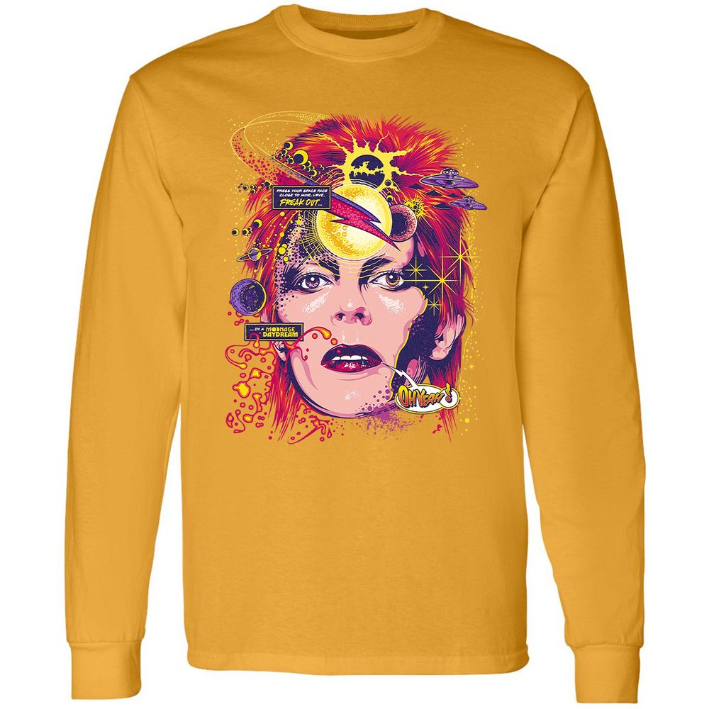 Long Sleeve T-Shirt - 677LA6ZU - Gold - 9