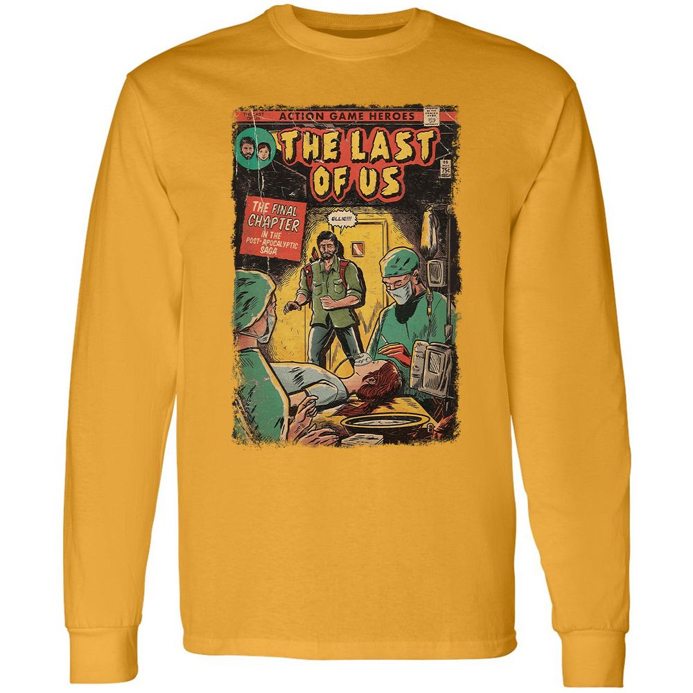 Long Sleeve T-Shirt - RTUZYNKB - Gold - 9