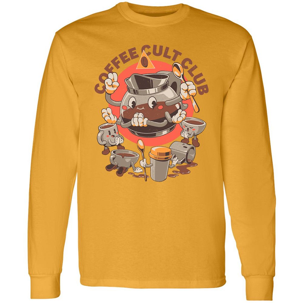 Long Sleeve T-Shirt - HHUF4B4C - Gold - 9