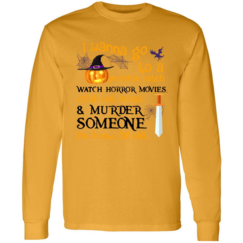 Long Sleeve T-Shirt - 6E9SEGP5 - Gold - 9